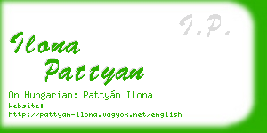 ilona pattyan business card